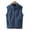 Blue, variant on Xboschi Kids Vest Jacket Solid Color Full Zip Warm Sleeveless Outwear Coat for Boys Girls Baby Toddler