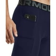 thumbnail image 3 of Under Armour Men's HeatGear Long Compression 9\&q; Shorts (Midnight Navy/White, 4XL), 3 of 3