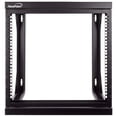 thumbnail image 5 of NavePoint 9U Server Rack with Swing Gate - 9U Wall Mount Rack for 19 Inch IT Equipment Open Frame Rack – Network Rack Wall Mount for AV & Server Equipment 18” Deep 9U Rack, Black, 5 of 6