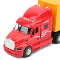 thumbnail image 4 of Voiture Jouet à Rétrofriction, Modèle de Camion Conteneur Multifonctionnel Délicat, pour Décoration de Collection Blanc + Bleu, Rouge + Jaune, 4 of 8