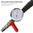 thumbnail image 3 of Tire Inflator Pressure Gauge Heavy Duty Air Chuck Pressure Gauge Quick Connect Inflator Pressure Gauge, 3 of 8