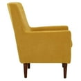 thumbnail image 3 of Fox Hill Trading Emma Traditional Fabric and EPS Arm Chair in Yellow, 3 of 4