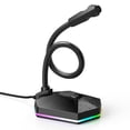 thumbnail image 2 of Thinsony Home Studio Microphone Online Meeting Voice Chat Gaming Audio Recording Tabletop Sensitivity Condenser Mini Mic Computer USB Type, 2 of 6