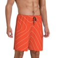 thumbnail image 2 of Naloa Salmon Fish Meat Men's Short Pajama Pants, Pj Shorts, Lounge Comfort Shorts-3X-Large, 2 of 6