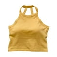 thumbnail image 4 of QHFBli Spaghetti Strap Tank Top with Built in Bra Cotton Shelf Bra Camisoles Plus Size Casual Comfy Slim Fit Basic Layer Cami, 4 of 7