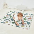 thumbnail image 2 of White Cartoon Dinosaurs Eggs Hearts Pattern Blanket,Comfortable Soft Flannel Throw Blanket,All Season,Warm Lightweight Blankets for Sofa Bed Couch Living Room Chair,30"x40", 2 of 4