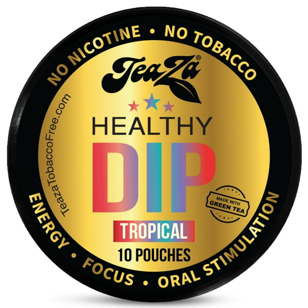 Teaza Herbal Energy Pouches Tropical Puck