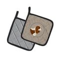 thumbnail image 2 of Caroline's Treasures Cavalier Spaniel In the Kitchen Pair of Pot Holders, 2 of 3