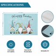 thumbnail image 6 of Happy Easter Placemats Set of 6, Cute Gnomes Eggs Spring Daisy Flowers Blue Placemats for Dining Table, Place Mats for Kitchen Tabletop, Waterproof Wipeable Dining Table Mats Set, 6 of 9