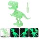 thumbnail image 2 of juego de dinosaurios que brillan en la oscuridad, esqueletos de dinosaurios para armar, juguetes para niños., 2 of 8