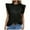 Black, variant on Uaswgudfs Women's Elegant Mock Neck Ruffle Trim Tank Tops Sleeveless Summer Office Trendy fashion Blouses