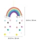 thumbnail image 1 of Móvil para bebé, cuna para bebé, campanillas de viento colgantes, nubes, gotas de lluvia, borlas de arcoíris, campanillas de viento para bebé recién nacido, 1 of 10