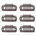 thumbnail image 4 of Snap Clips , Avoid Pulling Hair Easily   Clips Snap Comb Durable Material Different Use  For Woman For Saloon Dark Brown, 4 of 8