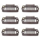thumbnail image 5 of Clips A Presión Para Extensiones De Cabello, Peine A Presión De Tamaño Pequeño, Clips Para Peluca Para Mujer Para Peluquería OTVIAP Marron oscuro, 5 of 8