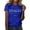 Blue#9527, variant on BOOMNY Womens Short Sleeve Tshirts Crew Neck Italian Day Graphic T-Shirts Summer Tee Tops for Women
