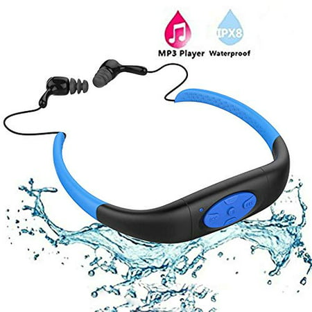 Waterproof MP3 Player?IPX8 Waterproof Headphones for Swimming?Work for 6-8 Hours Underwater 10 Feet ?Underwater Audio? (Best Underwater Headphones Swimming)