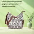 thumbnail image 4 of Sishka Abstract Hand Crafted Tapestry Leather Ladies Bag – Elegant Shoulder, Sling, Crossbody & hobo bag  for Women, 4 of 8