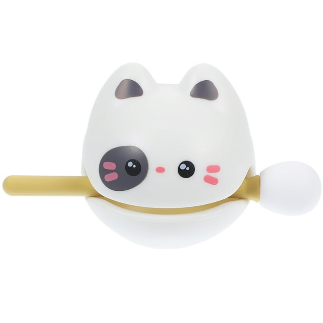 WASHWEPE 1 Ensemble Poisson en Forme de Chat Percussion Relaxante Bloc de Rythme pour Bureau Soulagement et Décoration de Bureau Amusante
