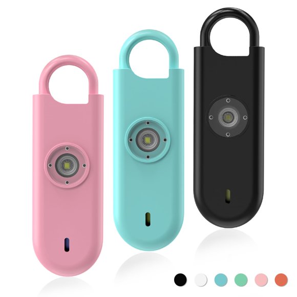 Alarma de seguridad personal Fauxomor 140dB para mujer, paquete de 3
