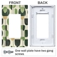 thumbnail image 3 of Yayeee Rocker Switch Wall Plate 3-Gang 6.5"x4.6" Home Decorative Outlet Cover, Green Circle, 3 of 6
