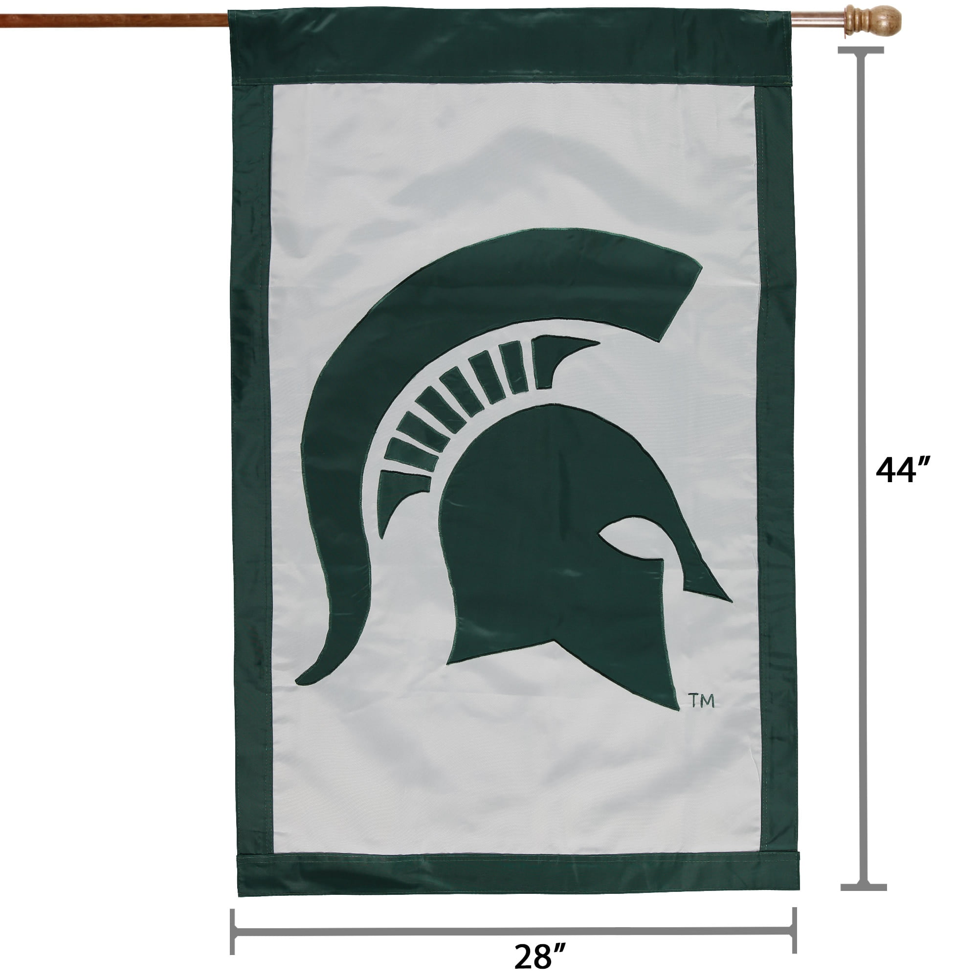MSU Spartans Banner Flag Michigan State Double Sided 