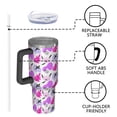 thumbnail image 4 of Modern 40oz Tumbler– Stainless Steel Insulated Tumbler with Handle and Straw, Large Capacity Travel Cup for Hot & Cold Drinks, 4 of 7