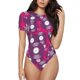 thumbnail image 1 of Fotbe Vintage Vinyl Record Body de Mujer con Cuello Redondo y Mangas Cortas, Sin Mangas Ajustado, Suave, Cómodo y Básico-Large, 1 of 7