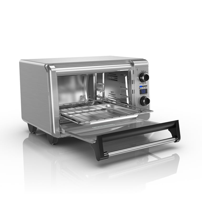 BLACK+DECKER 6-Slice Convection Countertop Toaster Oven, Stainless  Steel/Black 708702687870 