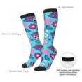 thumbnail image 4 of Naloa Wls And Flowers Thigh High Socks Extra Long Stretchy Sock Women Over Knee High Opaque Stocking Daily Wear, 4 of 6