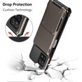 thumbnail image 5 of for Galaxy A22 Case Wallet Cover 4-Card Credit Card Holder ID Slot Scratch Resistant Dual Layer Hybrid Protective Hard Shell Rugged TPU Bumper Armor Case for Samsung Galaxy A22 5G Gun, 5 of 14
