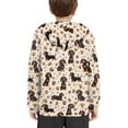 thumbnail image 4 of DISNIMO Paw Print Dachshund Hoodie for Kids Pullover Sweatshirt Boys Hoodie Street Wear Hoodies for Boys Long Sleeve Hooded Sweatshirt with Hoodie for Girls Pullover Hoodie Boys 6-7 Sweatshirt, 4 of 7