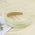 thumbnail image 6 of Unique Bargains 1 Pc Wide Solid Headbands for Women Light Green, 6 of 6