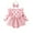 Pink, variant on GYRATEDREAM Newborn Baby Girl Valentine's Day Outfit Infant Ruffle Long Sleeve Love Print Bodysuit Romper Dress with Headband Set Toddler Spring Fall Clothes for 0-18M Pink