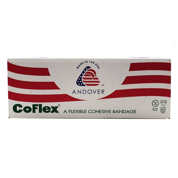 Co-Flex Med Latex Self-Adherent Cohesive Bandage Multi-color NonSterile 3" x 5 Yd 24 Ct