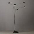 thumbnail image 3 of Mushroom 5 Light Arc Floor Lamp - Black Nickel Dimmer switch Marble base, 3 of 11