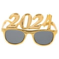 thumbnail image 5 of PAMINGONO 1 Pair Golden Number-shaped Plastic Glasses for New Year's Eve Party Decorative Eyewear, 5 of 8
