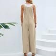 thumbnail image 6 of Rompers for Women 2025 Strap Solid Playsuit Button Long for Summer, 6 of 8