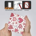 thumbnail image 4 of PAYOHTO Toggle Light Switch Wall Plate Cute Heart Pattern Double Switch Cover Standard Size 2-Gang 4.50" x 4.5" Unbreakable Polycarbonate Thermoplastic, 4 of 6