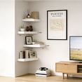 thumbnail image 6 of Mifurn 11.8'' Small Floating Shelves for Wall, Set of 2, White, 6 of 7