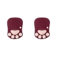 thumbnail image 2 of relayinert Tapis de Souris de Jeu Patte de Chat Élégant Protection du Poignet Base Antidérapante Sécuritaire Mignon DS-013 Rouge Vin 2 Ensembles, 2 of 6
