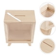 thumbnail image 4 of ColoMX 1 conjunto de piggy bank de madera un banco de dinero de madera de madera lindo banco de monedas creativas bancos con lápiz, 4 of 7