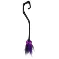 thumbnail image 2 of Halloween Witch Broom Decoration, Detachable Wizard Broomstick with Colorful Mesh Tail, Classic Flying Witch Prop Accessory for Costume Party Events Wall Door Home Decor and Festive Display, 2 of 7