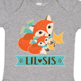 thumbnail image 4 of Inktastic Little Sister Woodland Fox Girls Girls Baby Bodysuit, 4 of 5