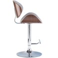 thumbnail image 4 of Trent Home 32.7" Contemporary Metal Adjustable Bar Stool in Gray, 4 of 9