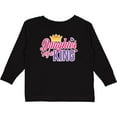 thumbnail image 3 of Inktastic Daughter of a King with Crown Fathers Day Boys or Girls Long Sleeve Toddler T-Shirt, 3 of 5