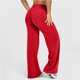thumbnail image 3 of Leggings de entrenamiento for mujer, pantalones de Yoga sin costuras, de pierna ancha, acampanados, de cintura alta, suaves, sin costura frontal, gimnasio, Control de barriga, 3 of 5