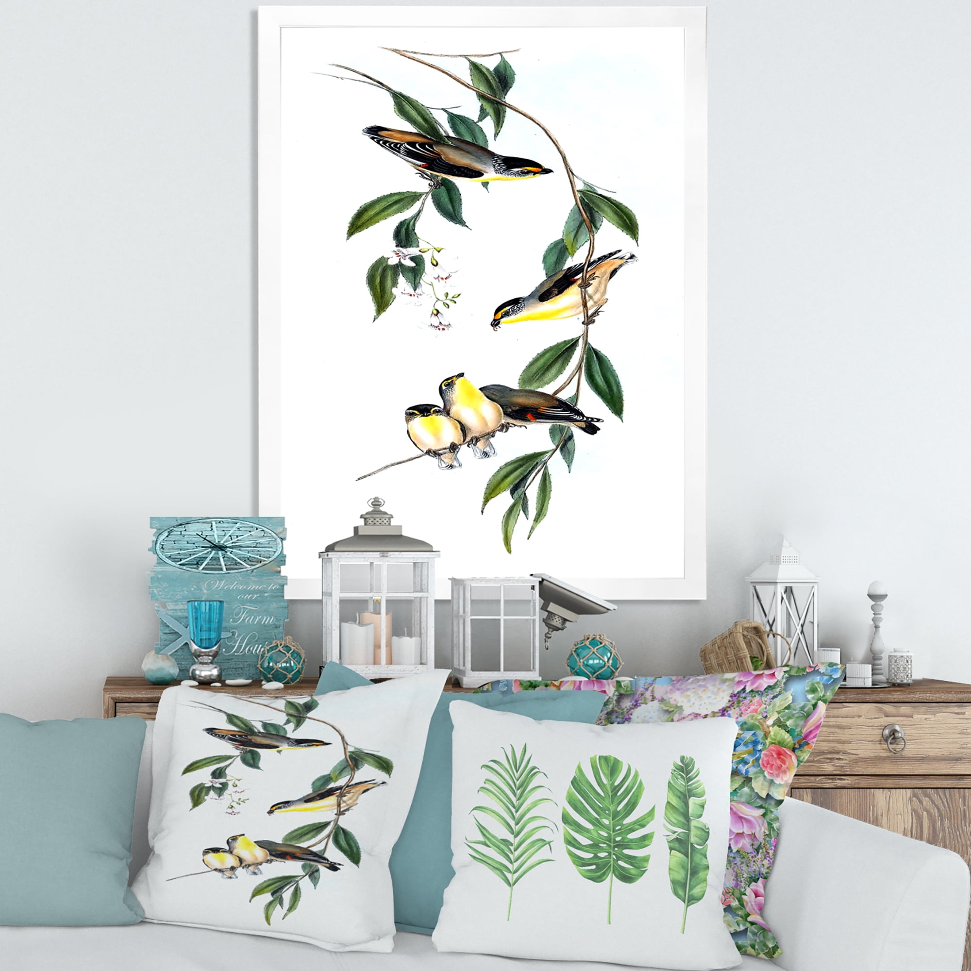Designart 'Ancient Bird III' Traditional Framed Art Print