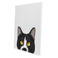 thumbnail image 2 of Wayfare Art Canvas Prints Poster, Animal 8 x 10 inch Wall Decor Canvas Artwork, Animal Moustached Tuxedo Cat, 2 of 7