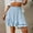 Blue, variant on Fesfesfes Women Skirt Solid Color Dress High Waist Ruffles Irregular Wrinkles Design Skirt Clothes Sale
