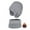 Light Gray, variant on Hotiary Boys’ Winter Ear Protection Knitted Hat and Solid Color Velvet Neck Two-Piece Set for 3-7 Years Toddler Kids